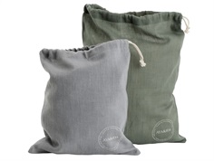 AYA&IDA dark grey/tropical green frugtposer (2-pack)